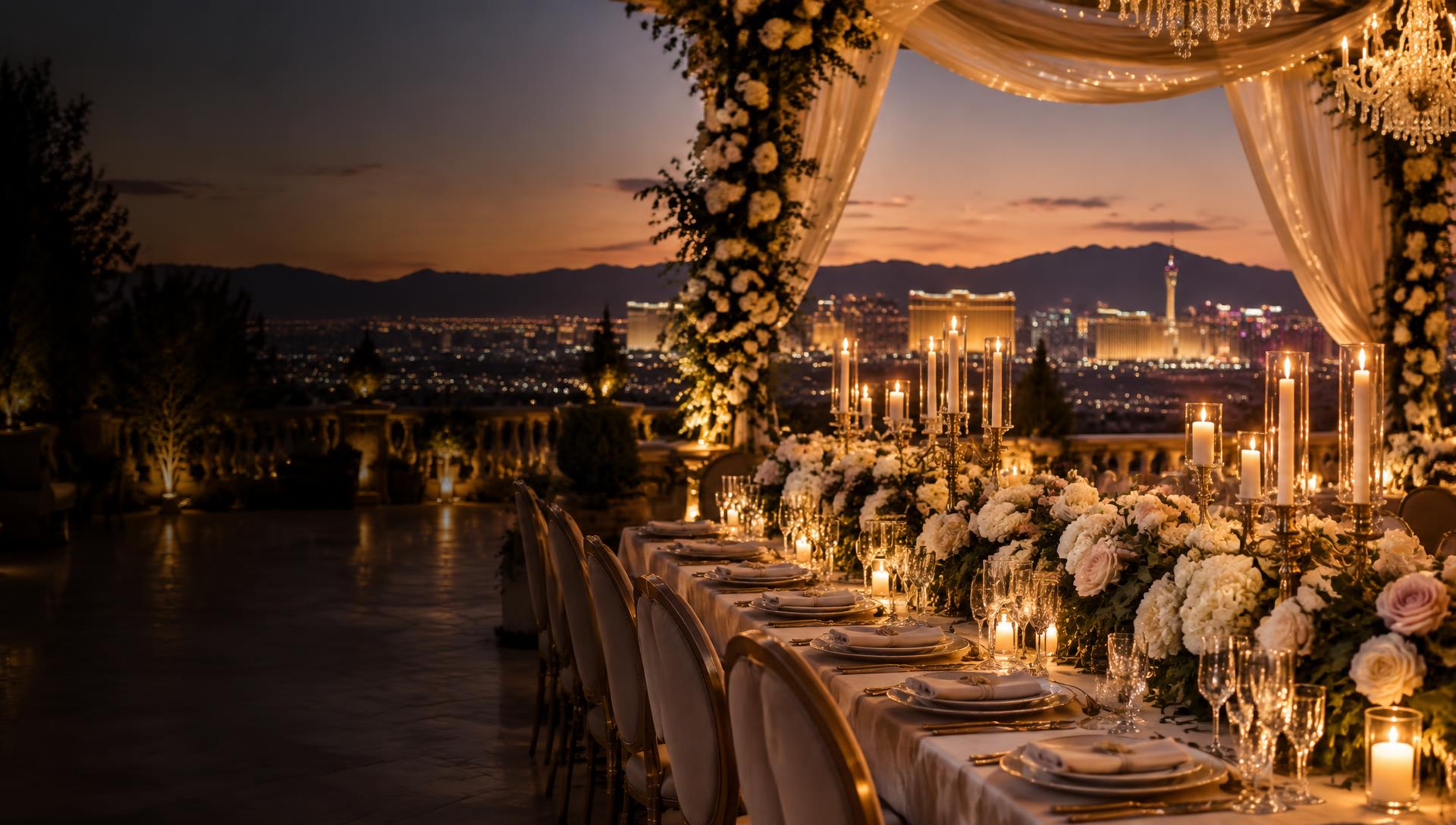 Luxury wedding tablescape designed by KayC Events